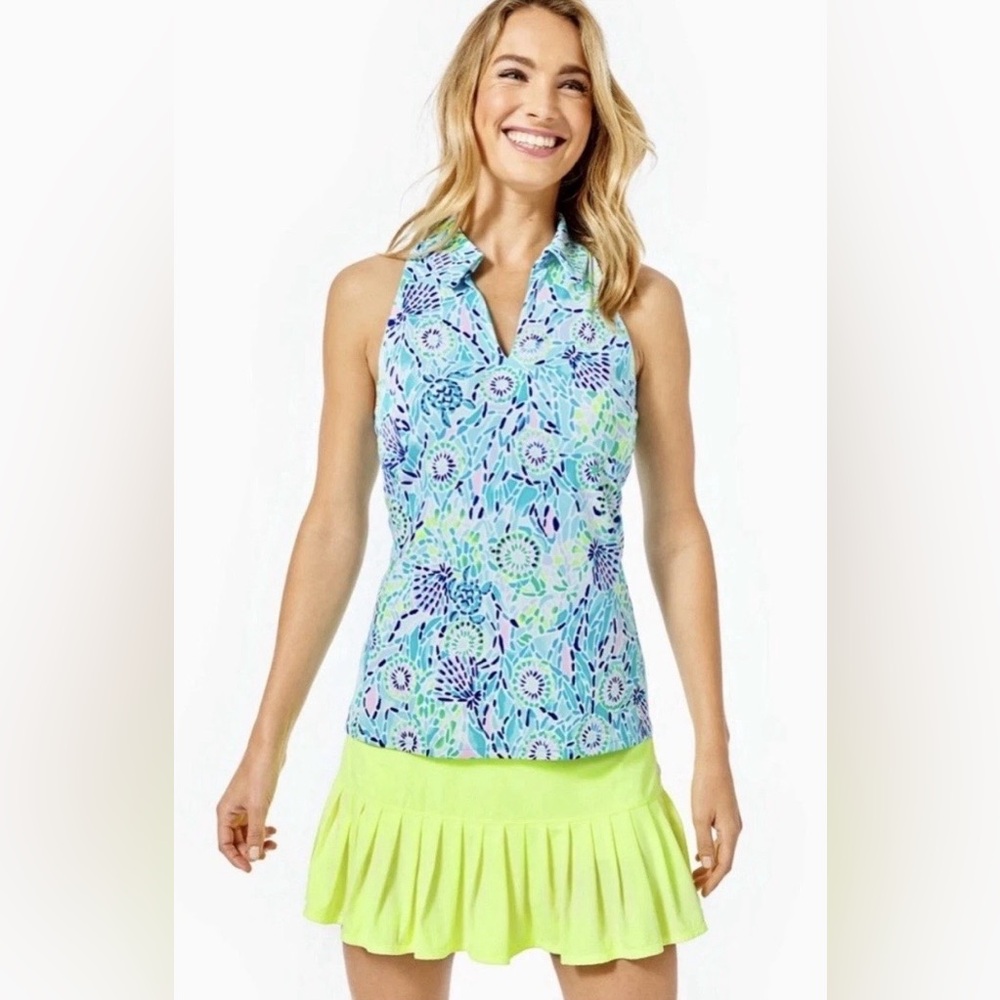 Lilly PUlitzer Lakelyn Built in Bra Top 'Open Water' NWT